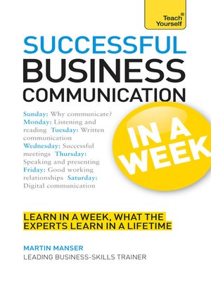 cover image of Successful Business Communication in a Week